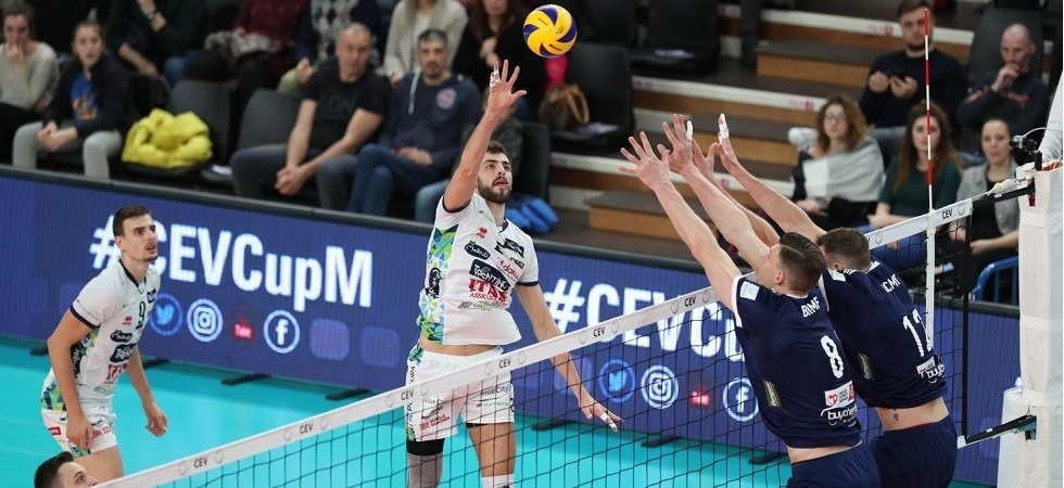 Foto di Marco Trabalza Tutto facile contro l'Olympiacos, la Trentino Volley va in finale di coppa Cev